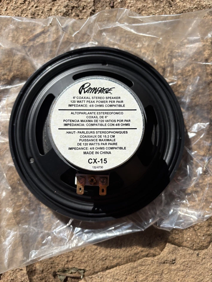 (1) "Altavoz estéreo coaxial de lujo de 6"" Audiovox CX-15 Rampage (2000)"  Foto 4 de 4