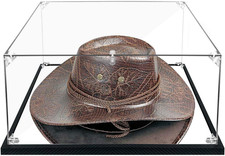 Clear Cowboy Hat Display Case Box Acrylic Panama Tweed Hat Holder Stand with M