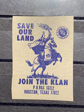 KKK ku klux klan - Scarce Vintage Cinderella Poster Stamp 🔥