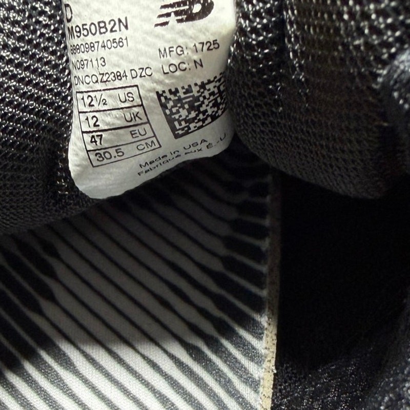 NEW BALANCE 950V2 MILITARY ISSUE BLACK M950B2N RUNNING TRAINING