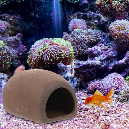 2 Pieces Fish Shed Hidden Points Delicate Aquarium Cave Tank Hiding Spots Decor - Picture 4 of 12