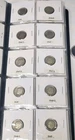 Complete Set of (90% Silver) 48 Roosevelt Dimes 1946-1964 in folder