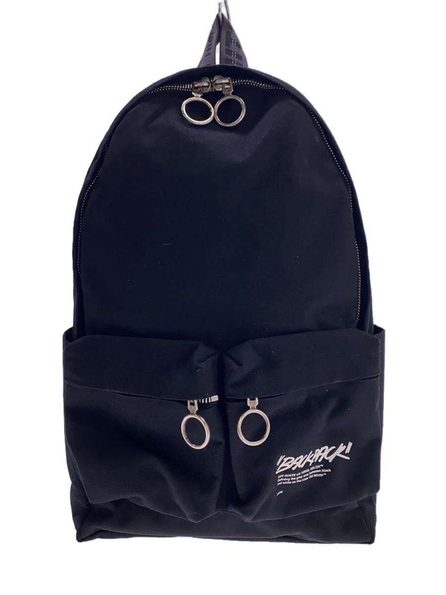 OFF-WHITE QUOTE BACPACK Backpack Polyester BLK OM… - image 1