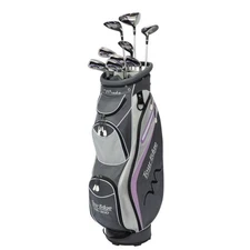 Tour Edge TE-300 Moda Women's Complete Set w/ Cart Bag Silver/Lilac - NEW 2025
