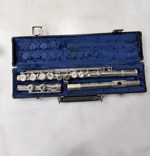 Vintage Gemeinhardt 2NP Flute Elkhart USA Nickel Plated With Case   SN 155878