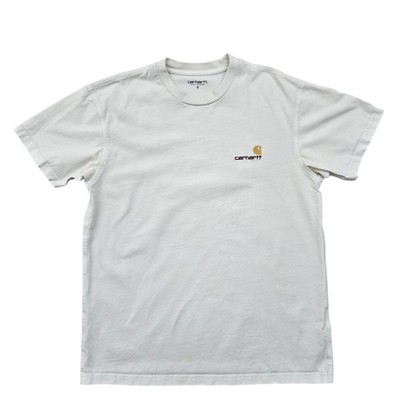 Carhartt WIP Organic Cotton White Crew S/S T-Shirt Size S