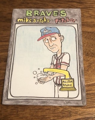 Gummy Arts Card 2020 Pandemic Mike Soroka 1971 Topps Style