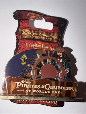 Disney Pin Dsf Jack Sparrow Pirates Of The Caribbean Diorama 3D Le At Worlds End