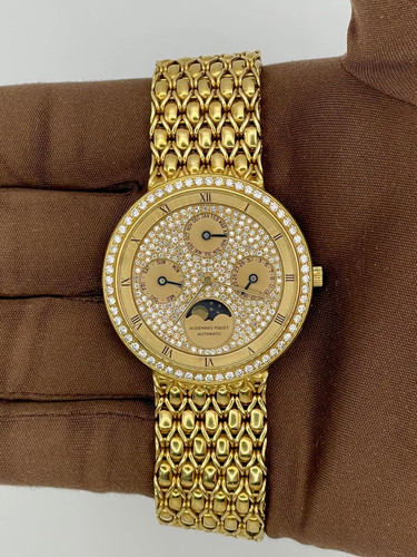 1995 Audemars Piguet Quantieme Perpetual Calendar 36mm 18kt Ye...