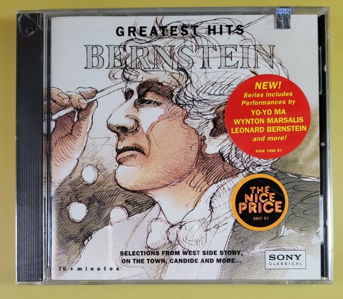 NEW Bernstein: Greatest Hits, Leonard Bernstein 75mins (13 Songs, 1994) SEALED - Foto 1 di 4