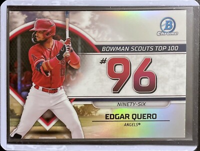 Edgar Quero - 2023 Topps Bowman Chrome Baseball - Bowman Scout Top 100 #96