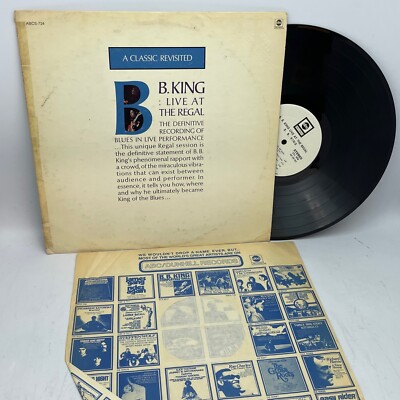 BB King Live At The Regal 1971 Reissue Vinyl LP White Label Promo OIS Blues