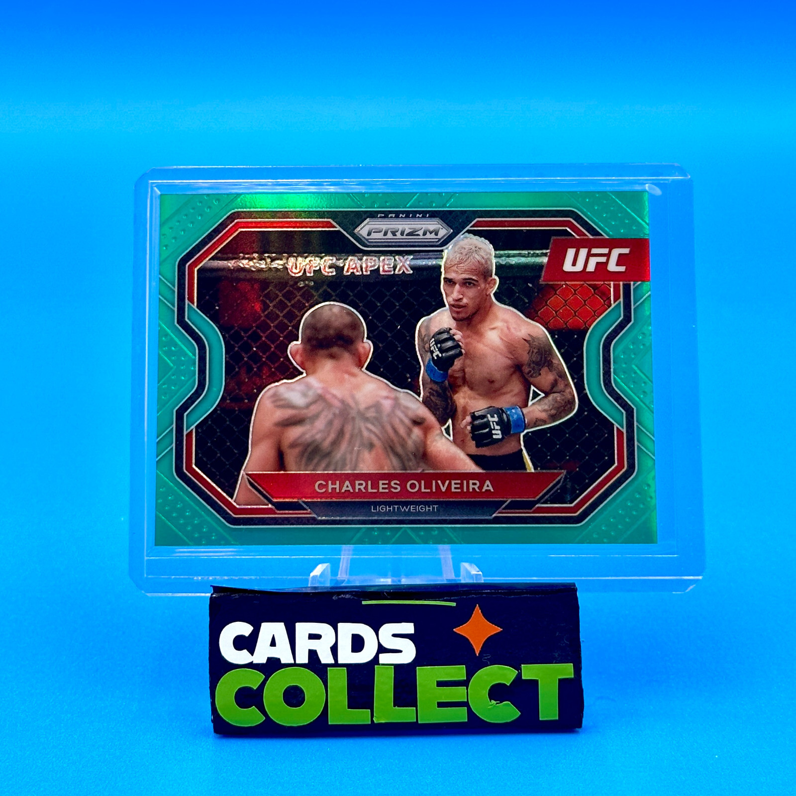 2021 Prizm UFC Debut Charles Oliveira Teal #/49 - #174