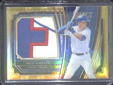 2020 Panini Select Gold Prizm Patch Relic #RJS-NH Nico Hoerner No 2 of 10