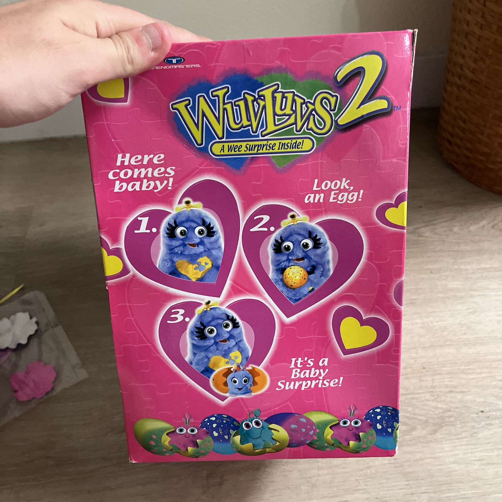 RARE 1999 Purple Wuv Luv Wuvluvs 2 Furby Baby Interactive Toy BOX  display picture 1