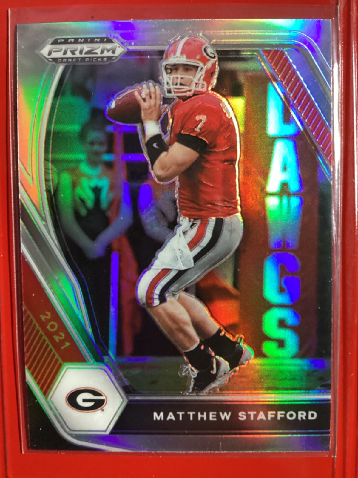 Matthew Stafford  2021 Panini Prizm Draft Picks Collegiate #19 Silver