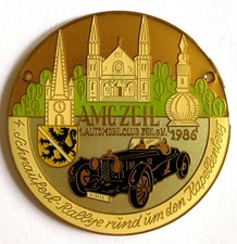 Plakette 4. Schnauferl Rallye rund um den Kapellenberg 1986 AMC Zeil Sammler