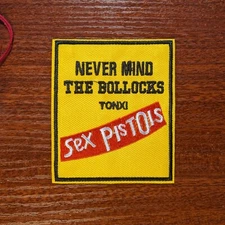 Sex Pistols Patch Classic British Punk Rock Music Embroidered Iron On 3.25x2.75"