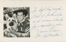 James Brown - Signed Vintage Picture Postcard
