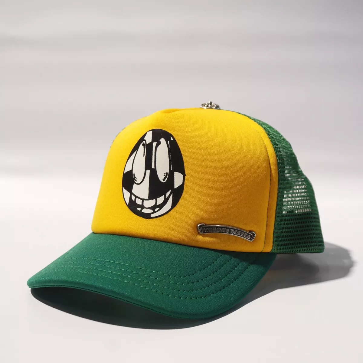 CHROME HEARTS FW21 POP-UP SEX RECORDS MATTY BOY SMILEY TRUCKER CAP CHECKERS BALL