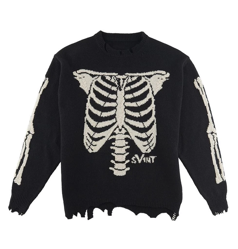 SAINT Mxxxxxx Michael VLONE VL bone knit black new 22AW | eBay