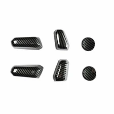 Seat Button Handle Cover Trim 6* Fit For Lexus NX250 350 2022-2023 Carbon Fiber
