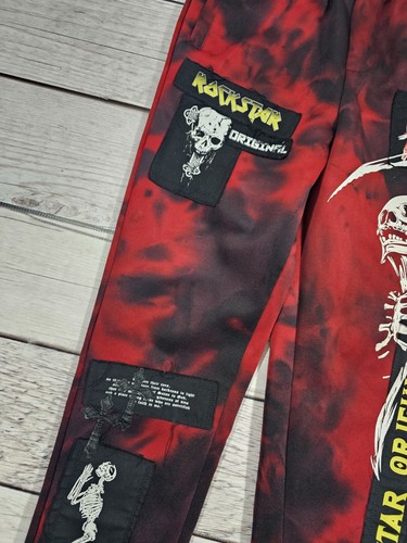 Rockstar Original Boys Youth Sweatpants Red & Black Unique Size 8 E2 - Picture 5 of 7