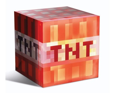 Minecraft Red TNT x9 Can Mini Fridge 6.7L x1 Door Ambient LED Lighting [LN] 