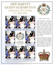 Bequia 2005 - $2.00 Queen Elizabeth II 80th Birthday - Sheetlet - MNH....Part 3