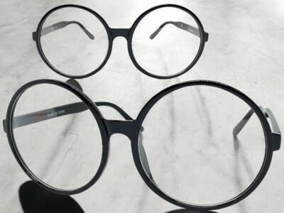 OVERSIZE EXAGGERATED RETRO Clear Lens EYE GLASSES X-Large Huge Round Black Frame