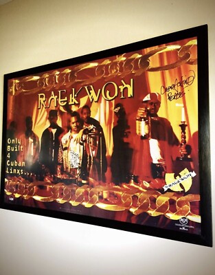 Wu-Tang Clan / Raekwon 直筆サイン入り 非売品ポスター 🔴 Wu-Tang Poster Raekwon Cuban Linx Signed Rare Cappadonna U-God