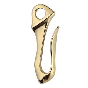 Bigger size Vintage Fob Solid Brass key chain ring Belt hook wallet clip 