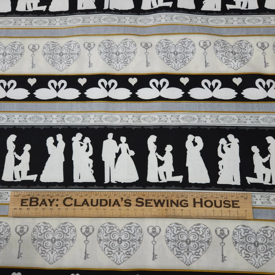 I Do BTY Dan Morris Acolchado Tesoros Boda Novia Novio Rayas Foto 2 de 4