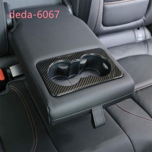 Cubierta trasera de taza de agua ABS de fibra de carbono para Discovery 5 Jaguar F-PACE XE XF - Imagen 5 de 13