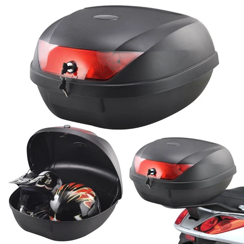 52L 2 Helm Motorrad Top Back Box Gepäckaufbewahrung Motorrad Moped Universal
