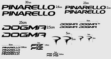 KIT 24 STICKERS PINARELLO DOGMA PRESPACED VINYL RESTOMOD STICKERS BIKE BDC MTB