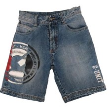 G-Unit Jean Shorts Childs Kids Size 8 Blue Baggy Y2K 50 Cent Skater Denim Pants