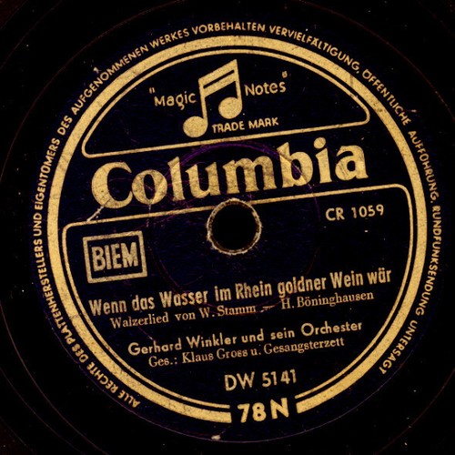 6x "SO KLINGEN DIE 50er JAHRE AUF DEM GRAMMOPHON, SCHELLACKPLATTE 78RPM Set305B - Picture 9 of 14