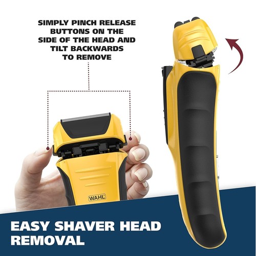Wahl Waterproof Rechargeable Electric Shaver with Precision Trimmer Men's Beard - Picture 16 of 17
