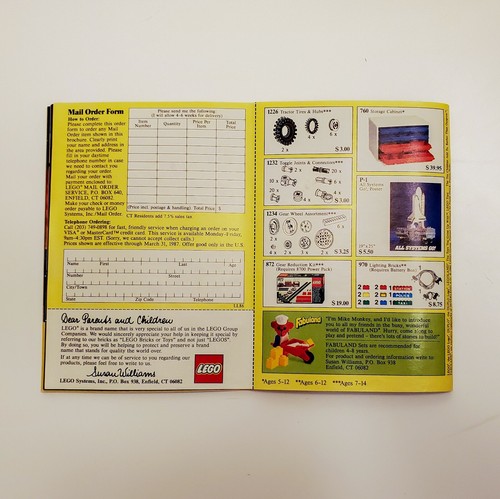 Vtg 1986 Lego Legoland Catalog Town Space and Castle System Building Series Sets - Picture 6 of 8