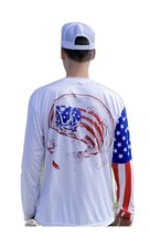 Men  s Large Performance Fishing Shirt UPF 50 UV Sun Protection Moisture Wicking
