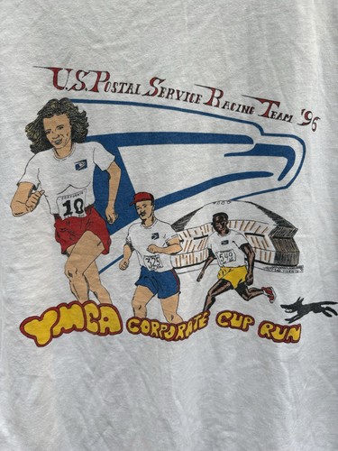 VIINTAGE ‘96 UNITED STATES POSTAL SERVICE RACING TEAM NEW ORLEANS T SHIRT MEDIUM - Picture 4 of 6