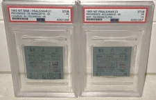 Providence Basketbal 1963 NIT Semis & Finals Ticket Stub Pair Set PSA Flynn MVP