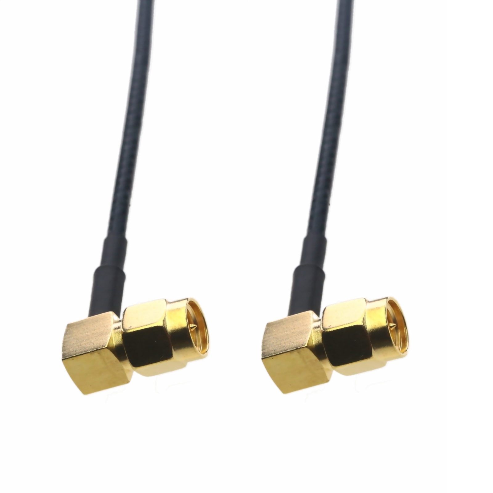 RF Cable Double SMA male right angle RG316 6
