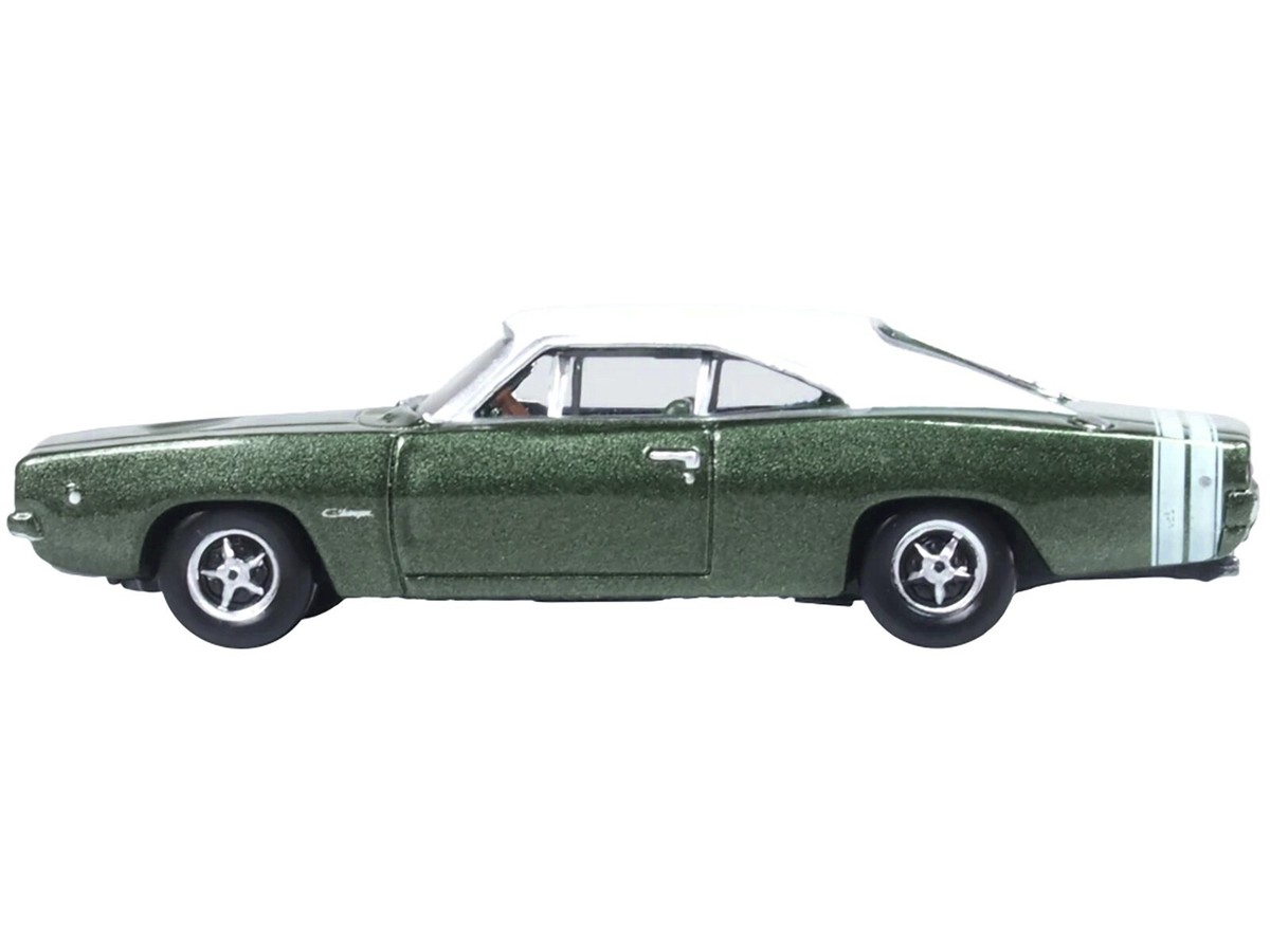 1968 DODGE CHARGER RACING GREEN 1/87 (HO) DIECAST MODEL CAR OXFORD