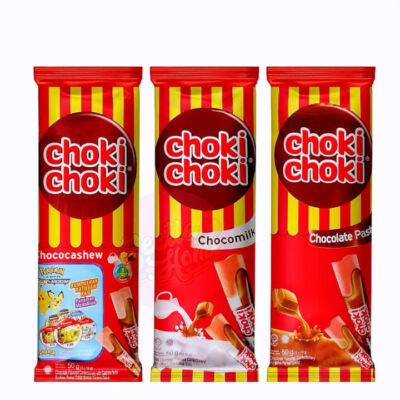 5X CHOKI CHOKI Malaysia Chocolate Paste/ChocoMilk/ChocoCashew  5 Sticks