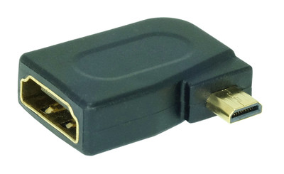 90° Winkel Micro HDMI-Adapter | micro HDMI-Stecker(D) auf HDMI-Buchse(A)