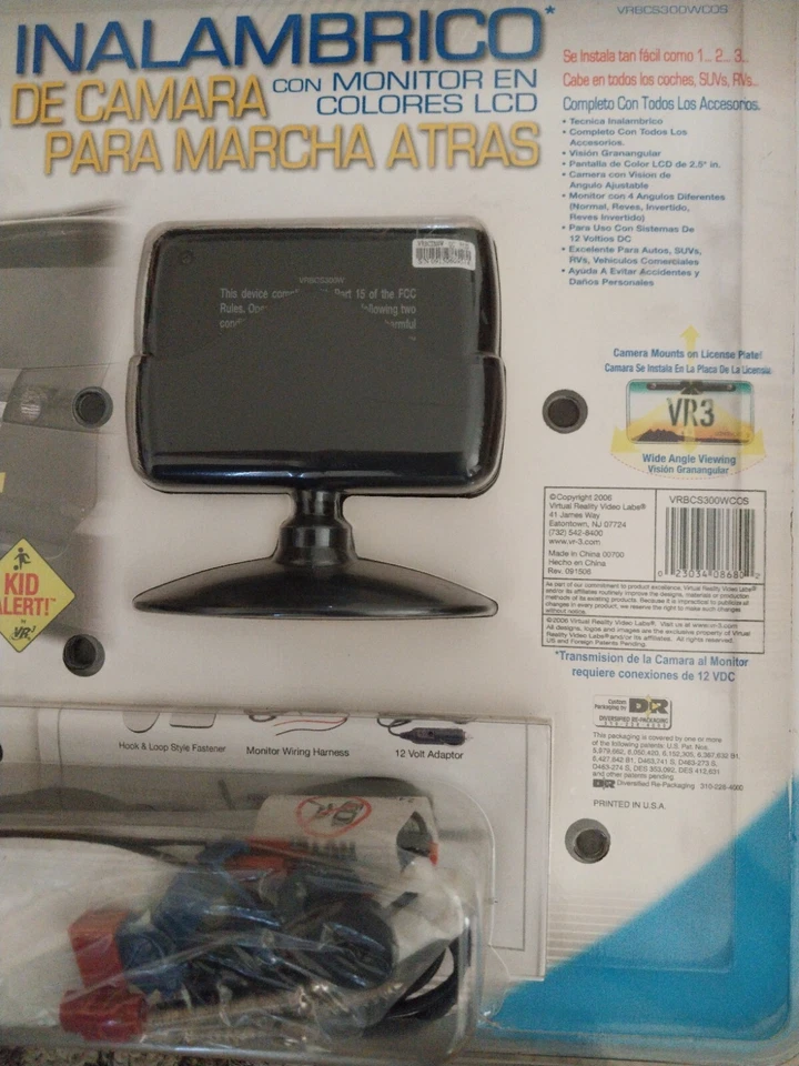 Camera System Auto Car Color LCD Monitor VR3 Easy Install No Drill Wireless New - Image 2 of 4