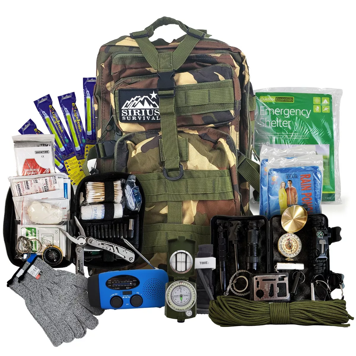 Pre-Packed Survival Backpack - Survival Kit for Family - Be