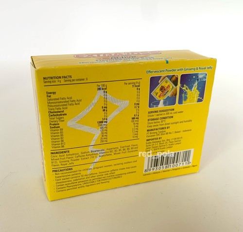 EXTRA JOSS Active Flavour 10 Box (60 Sachets) Energy Drink Powder Boost Stamina - Picture 6 of 7